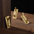 YIGII Towel Hooks/Adhesive Hooks - Brushed Gold Wall Hooks for Hanging Coat, Hat, Towel Robe Hook, Bathroom and Bedroom 4-Packs, Stainless Steel...
